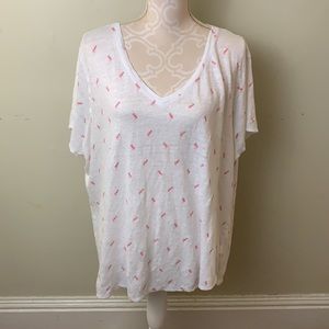3 for $20-EUC C&C California Linen Flamingo T-Shirt 3x